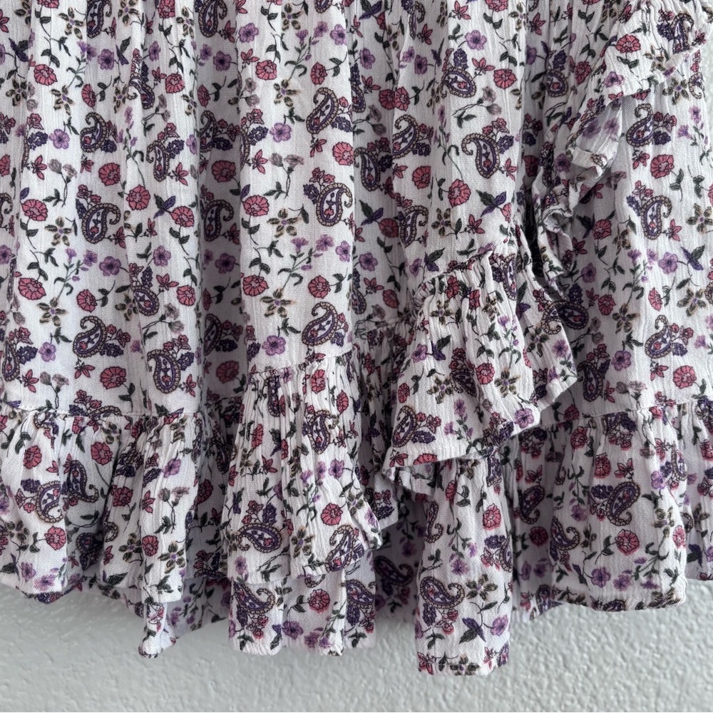 Floral Ruffle Mini Skirt - Picture 3 of 5